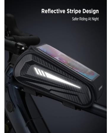 Buy Lemego Waterproof Frame Bag - Bicycle Pocket with Rain Cover & Reflector Strip - Fits Smartphones Up to 6.7 inch - Ideal for Bicycles & Motorcycles - Buy Online on GoSupps.com
