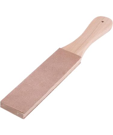 Leather Sharpener with Wooden Handle | Multifunctional DIY Craft Polish for Knives Razors & Tools - International Shipping - Buy Online on GoSupps.com