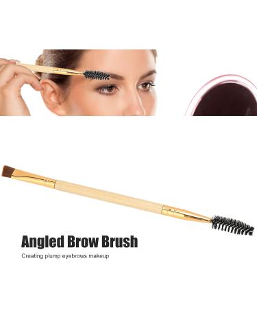 Double Ended Eyebrow Eyelash Brush Professional for Brow Makeup Grooming with Spiral Design (Original Wood Color) - Buy Online on GoSupps.com