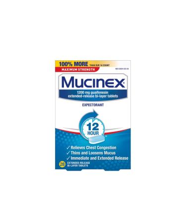 Mucinex SE 12 Hour Max Strength Chest Congestion Expectorant Tablets 28 Count