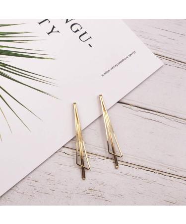 Messen Geometric Hair Pins Set - Minimalist Metal Hair Clips for Women (8 Pieces, Style 7) - Buy Online on GoSupps.com