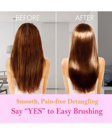 Lanboo Detangle Hair Brush and Wide Tooth Comb Set - Easy-to-Hold Detangler for Women and Kids - Wet or Dry Hair - Fine, Curly, Thick, Afro Hair - Buy Online on GoSupps.com