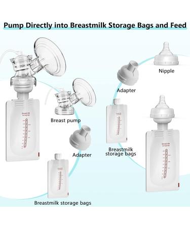Luila Breast Pump Accessories-20 Breast Milk Storage Bags and 1 adapters Without nipples - Buy Online on GoSupps.com