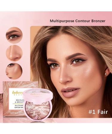 baked powder foundation primer or setting powder bronzer blush balance highlighter hair contour filling powder buildable natural bronze glow  - Buy Online on GoSupps.com