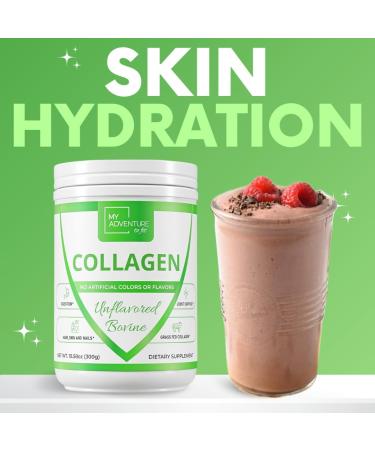 My Adventure to Fit Hydrolyzed Collagen for Women - Grass Fed Collagen Powder for Muscle Growth & Collagen Protein Powder - Keto Collagen Powder for Joints & Gut Health - Unflavored Bovine 300g Unflavored 14.82 Ounce (Pack  - Buy Online on GoSupps.com