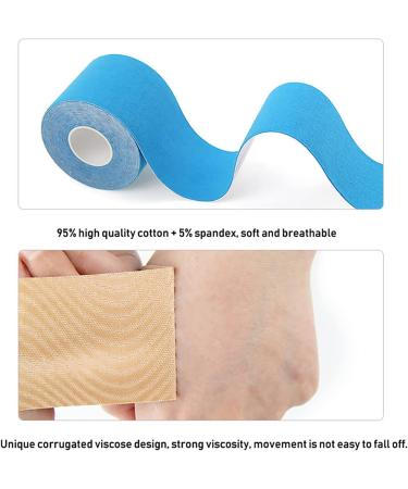 Kreezy Waterproof Athletic Tape - 3 Rolls Kinesiology Tape for Muscle Pain Relief & Joint Support Hypoallergenic Materials - Buy Online on GoSupps.com