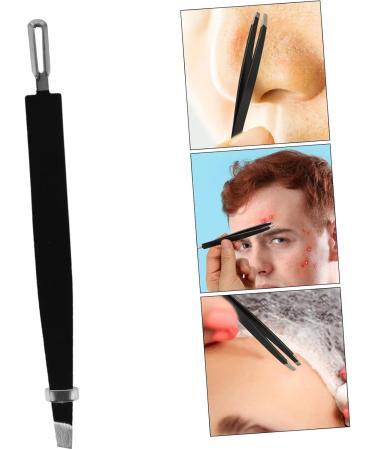 Gogogmee Double-Ended Eyebrow Tweezers Eyebrow Repairing Tweezer Eyebrow Grooming Tool False Eyelash Pick Tweezer Eyelash Pick up Tool Tweezer for False Eyelash Eyebrow Clip Stainless Steel - Buy Online on GoSupps.com