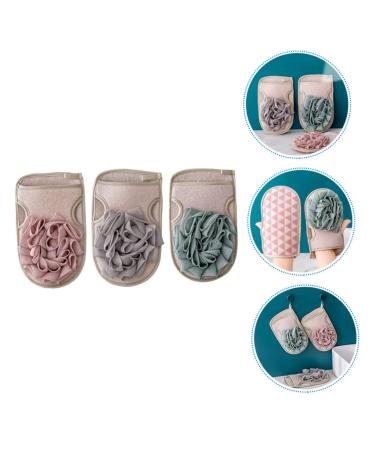 Angoily 3pcs Mud Scrubbing Gloves & Bath Tools | Exfoliating Scrubbers Loofahs & Sponges for Body & Face - International Shipping Available - Buy Online on GoSupps.com
