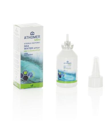 Natural Seawater Nasal Spray with Mint & Eucalyptus - Immediate Relief for Colds, Blocked Nose & Hayfever - Safe for Adults & Children (6yrs+) - 35ml/1.23oz - Buy Online on GoSupps.com