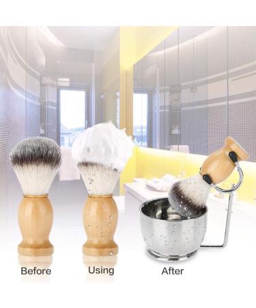Men's Beard Care Set - Professional Stainless Steel Razor Kit Soap Peel Frame Stand & Brush - Perfect Gift for Friends - Buy Online on GoSupps.com