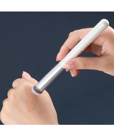 SHE HAS Under Eye Concealer Brush - Angled Flat Top Kabuki for Dark Circles, Full Coverage Makeup - 270 White - Buy Online on GoSupps.com