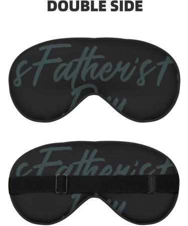 Happy Father's Day Sleep Mask - Adjustable Double-Sided Soft Eye Covers for Comfortable Sleep & Reduced Eye Edema - Buy Online on GoSupps.com