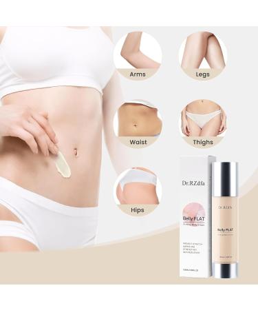 Dr.RZdfa B Flat Belly Firming Cream - Tightening & Lifting Body Cream for Tummy Thighs Skin Elasticity Improvement Deep Hydration Anti-Sagging & Wrinkle Reduction - Buy Online on GoSupps.com