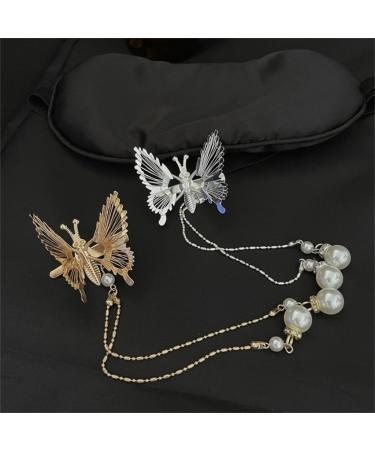 PLCPDM Headwear Pearls Hair Clip Fairy Butterfly-Nymph Headwear Vintage Photography Party Bride Wedding HeadPieces - Buy Online on GoSupps.com