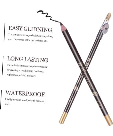 Beavorty Eyebrow Pen Pencil 24 pcs Tool -in- for Pencils Professional Women A Built-in in Pencil Eyebrow Sharpener Black Pencils - Buy Online on GoSupps.com