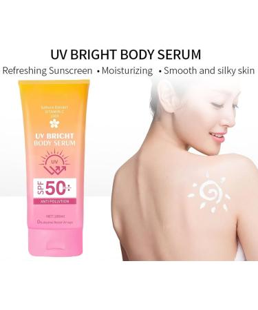 GkgWuxf Waterproof Sunscreen Daily 50 Sunscreen180ml Waterproof Body Sunscreen for Swimming Summer Activities Sunbathing - Buy Online on GoSupps.com