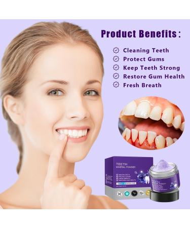 2PCS Teeth Restoration Mineral Powder,Mineral Tooth Powder,Teeth Whitening Mineral Powder, Effective in Strengthening Teeth and Gums, Dental Restoration Mineral Powder, Fresh Breath for Daily Use 50g - Buy Online on GoSupps.com