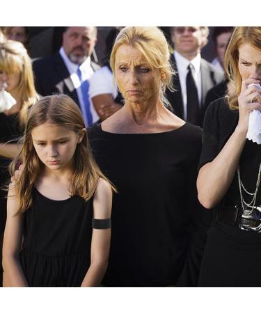 20-Piece Black Elastic Mourning Bracelets | Grief & Funeral Bands | Delitls Floral Sports Memorial Bracelets - Buy Online on GoSupps.com