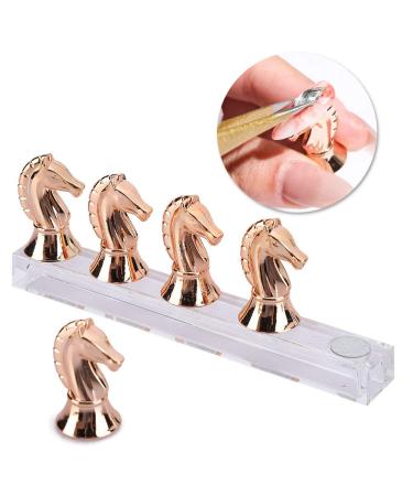 Nail Horse Head Display Stand - Exquisite ABS Nail Practice Rack for Manicure Shop (Rose Gold) | International Shipping Available - Buy Online on GoSupps.com