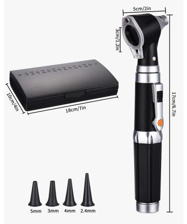 Fiabgum Otoscope Set with Light & 4 Speculum Tips - Perfect Father's Day Gift for Adults Children & Pets - 3-Fold Enlargement & Hard Plastic Case - International Shipping Available - Buy Online on GoSupps.com