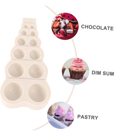1pc Hemisphere Mold Bubble Decorations DIY Chocolate Mold Christmas Cake Mold Molde para Pastel Cake Baking Molds for Resin Chocolate Making Mold Maker Silica Gel Small Beads Round Light Grey 15.1x6.9cm - Buy Online on GoSupps.com