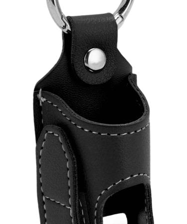 2pcs PU Leather Asthma Inhaler Holder Portable Asthma Inhaler Holder Case with Clip for Home Work or Travel (Black) - Buy Online on GoSupps.com