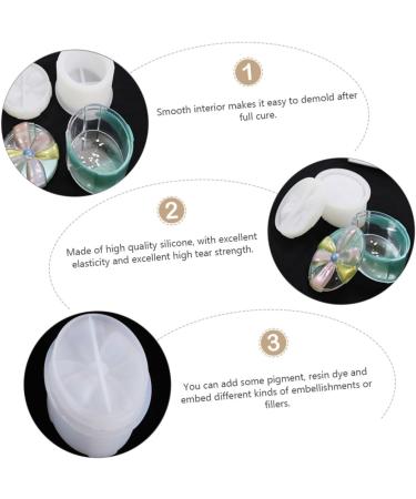 COHEALI Resin Molds 2pcs Box box mold soap molds silicone molds for resin Silicone DIY Tools manual Resin Whitex2pcs 8.1X10.5CMx2pcs - Buy Online on GoSupps.com