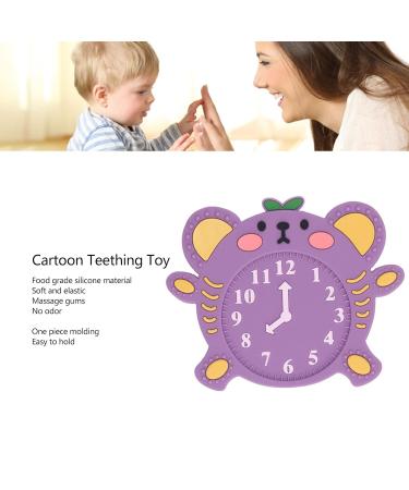Alarm Clock Shaped Teething Sensory Toy Portable & Cute Soft Cartoon Design for Home (Type 1) - Buy Online on GoSupps.com