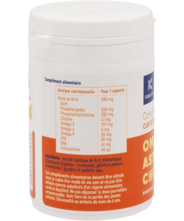 CETOKRILL Huile de Krill 590 mg Om ga-3 EPA DHA Phospholipides Choline & Astaxanthine Cerveau C ur & Vision 30 Capsules Made in France - Buy Online on GoSupps.com