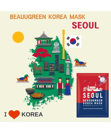 Buy Beauugreen K-Beauty Mask Seoul GUNG 23g | Authentic Korean Skincare for Glowing Skin - Buy Online on GoSupps.com