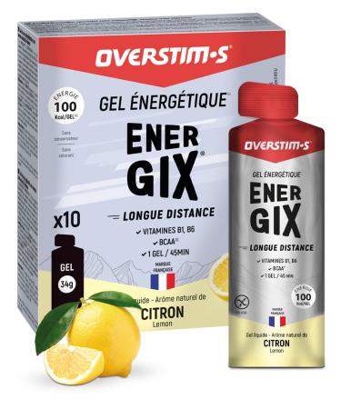 OVERSTIM.s OVERSTIM.s - Energix Gel (10 sachets) - Energy gel for sports (cycling running etc.) - Long-lasting energy (Glucose)