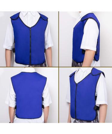 Summer Cooling Vest with 20 Ice Packs for Teens, Men, Women - Ideal for Fishing, Cycling, Running, Gardening - Blue - Buy Online on GoSupps.com
