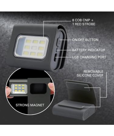 2Pack LED Rechargeable Night Running Lights - Clip On Magnetic Safety Gear for Joggers & Pets - Waterproof & Reflective - Buy Online on GoSupps.com