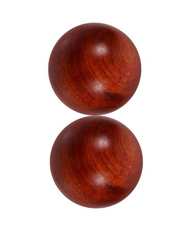 FRCOLOR 6 STCHOOD MASSAGE BULLES Woodwork Fitness Ball Massage Ball Crafting Ball Muscle-Stretch balls Wood ball Chinese style Massage ball red sandalwood with large fruits 5*5cmx3Pcs as shown x 3 pieces