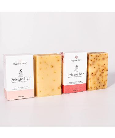 Hygiene Hero Exfoliating Cranberry & Oatmeal Bar Soap 3.25 oz - Set of 2 | Face & Body Wash for Dark Spots, Intimate Areas & Underarms - Buy Online on GoSupps.com