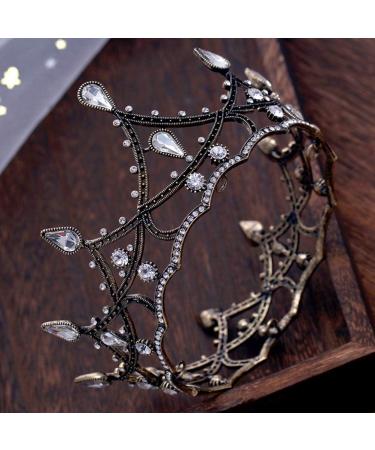 Beaupretty Black Wedding Bride Crown & Tiara - Baroque Rhinestone Hair Jewelry for Birthday & Pageant - Buy Online on GoSupps.com