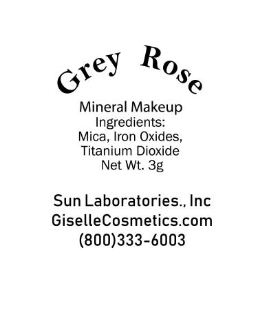 Giselle Cosmetics Organic Mineral Eyeshadow - Grey Rose | 3g - Buy Online on GoSupps.com