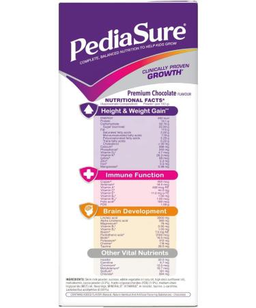 PediaSure Premium Chocolate 1Kg/35.2Oz Case for Kids 2-10 Years - Nutritious Shake for Growth & Development - Buy Online on GoSupps.com