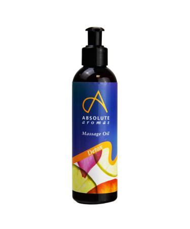 Absolute aromas detox bathing and massage oil- pure essential oils made of grapefruit juniper berry and cedar wood in jojoba sweet almond and night candle base