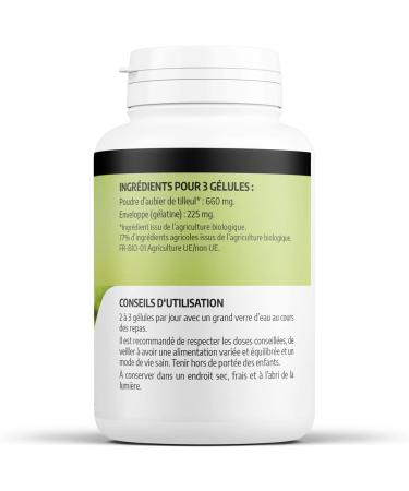 Lime sapwood 220mg - 200 capsules - Ecocert certified - Buy Online on GoSupps.com