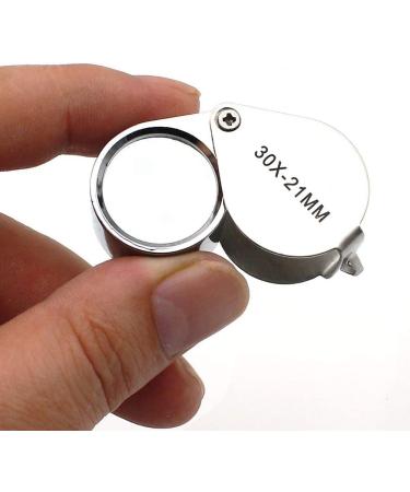 KINGMAS 30x 21mm Pocket Jewelry Loupe | Jewelers Eye Magnifying Glass - Buy Online on GoSupps.com