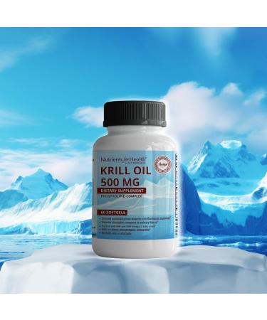 Rawleigh Premium Red Krill Oil: 60 Non-GMO Softgels 1000mg of Euphasia Superba Oil a Day Rich in Choline Phospholipids Astaxanthin EPA & DHA Omega-3 Fatty acids for Heart Joints Brain Health - Buy Online on GoSupps.com