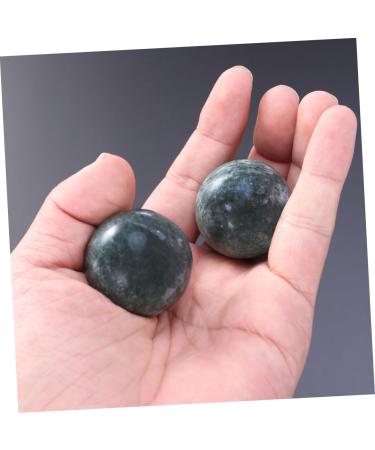 Lalafina 6 Pack Baoding Balls - Chinese Exercise Balls for Hand Massage & Tai Chi - Medium Black Marble Spheres - Buy Online on GoSupps.com