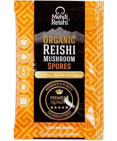 Mehdi Reishi Organic Reishi Mushroom Spores Powder 30 Servings - 100% Pure Premium and Organic Spores-Ganoderma Lucidum Lingzhi - High Potency Triterpenes (30 Grams) - Buy Online on GoSupps.com