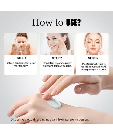 JSNR Exfoliating Deep Cleansing Cream Gentle Face Cleanser for Pores & Blackheads Collagen + Hyaluronic Acid Formula Brightens & Smooths Skin exfoliation skincare 100ml - Buy Online on GoSupps.com