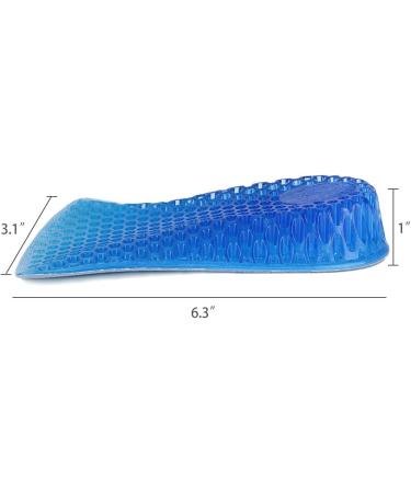Buy uxcell Blue Silicone Heel Lift Pads - 2.5cm Height Increase Insoles for Comfortable Shoes | International Shipping Available - Buy Online on GoSupps.com
