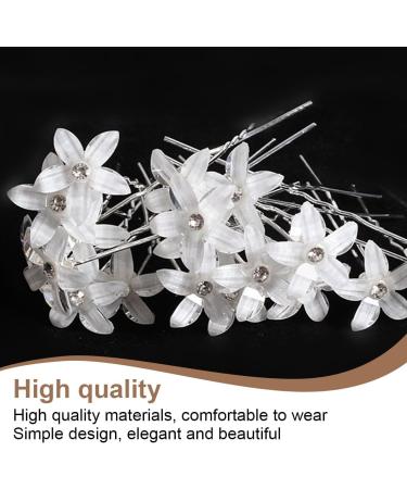 EOYVAIL Barrettes Hair Clips for Women Bridal Hair Clips Accessories First Holy Communion Pins for Women and Girls Wedding (10 Pieces White) - Buy Online on GoSupps.com