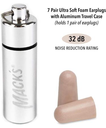 Macks Ultra Soft Foam Shooting Earplugs - 7 Pair with Travel Case | 32dB High NRR - Comfortable Ear Plugs for Hunting, Tactical, Target Shooting - Skeet and Trap Shooting - Buy Online on GoSupps.com