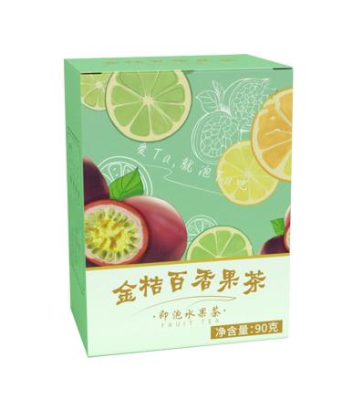 DEWIN Lemon Kumquat Tea Kumquat Passion Fruit Tea 90g 5 Count Independent Packaging Combination Tea for Daily Life