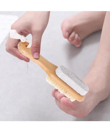 Foot Pumice | Dual-Function Foot Pumice Scrubber | Foot Brush for Shower Foot Pumice Stone for Feet Dry Skin Removal Cracked Heels - Buy Online on GoSupps.com